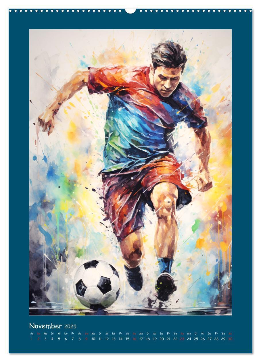 Bild: 9783383806926 | Leidenschaft Fussball. Stadionstimmung im Aquarellstil...