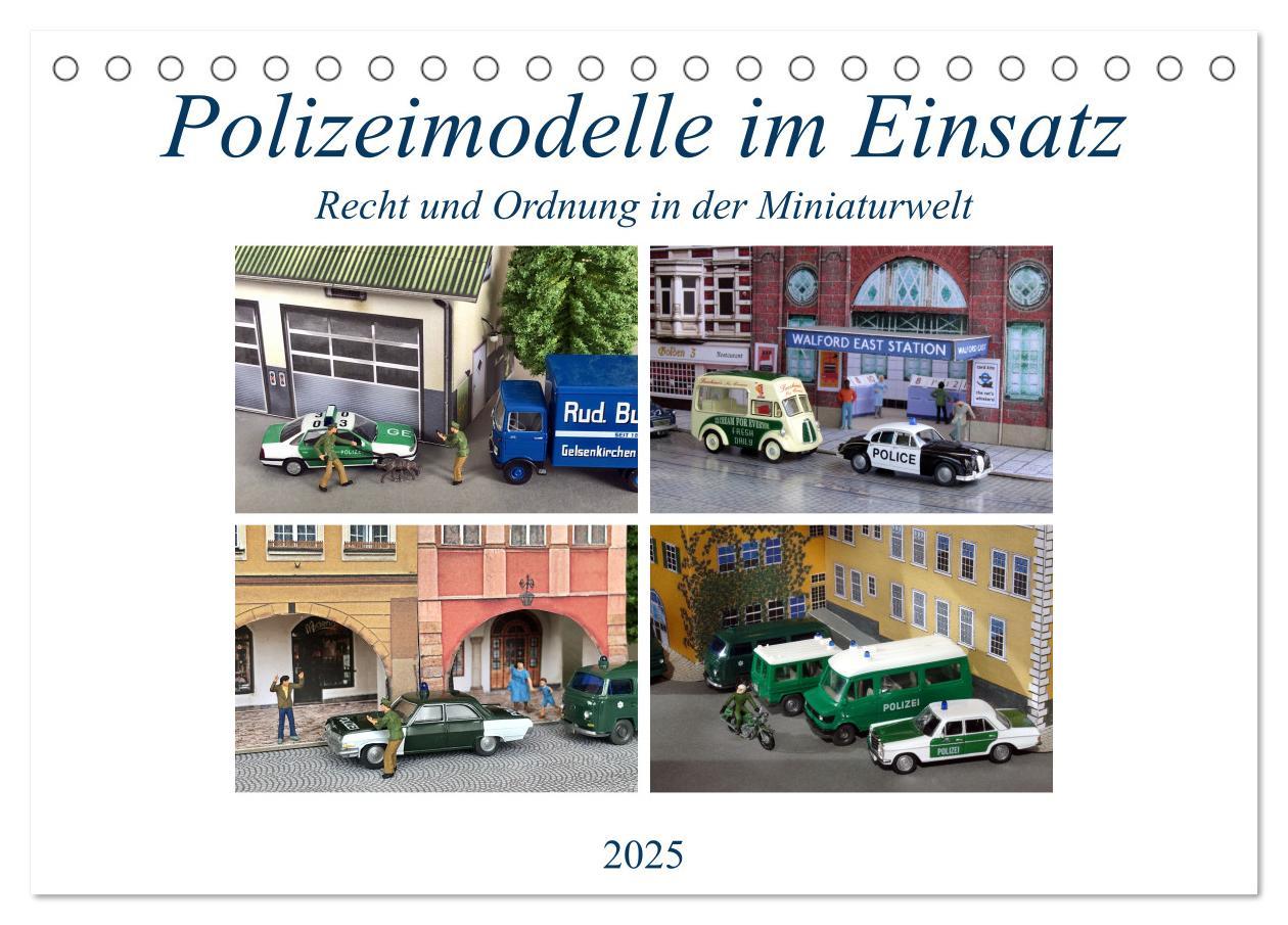 Cover: 9783435020805 | Polizeimodelle im Einsatz (Tischkalender 2025 DIN A5 quer),...