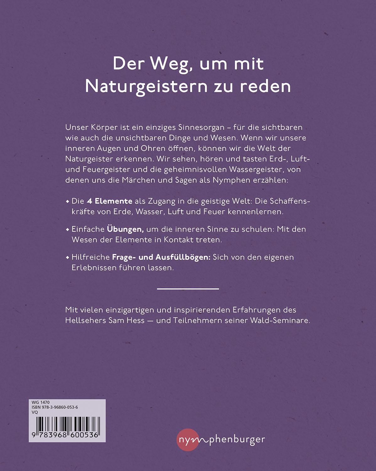 Rückseite: 9783968600536 | Die Welt der Naturgeister | Das Arbeitsbuch | Sam Hess | Taschenbuch