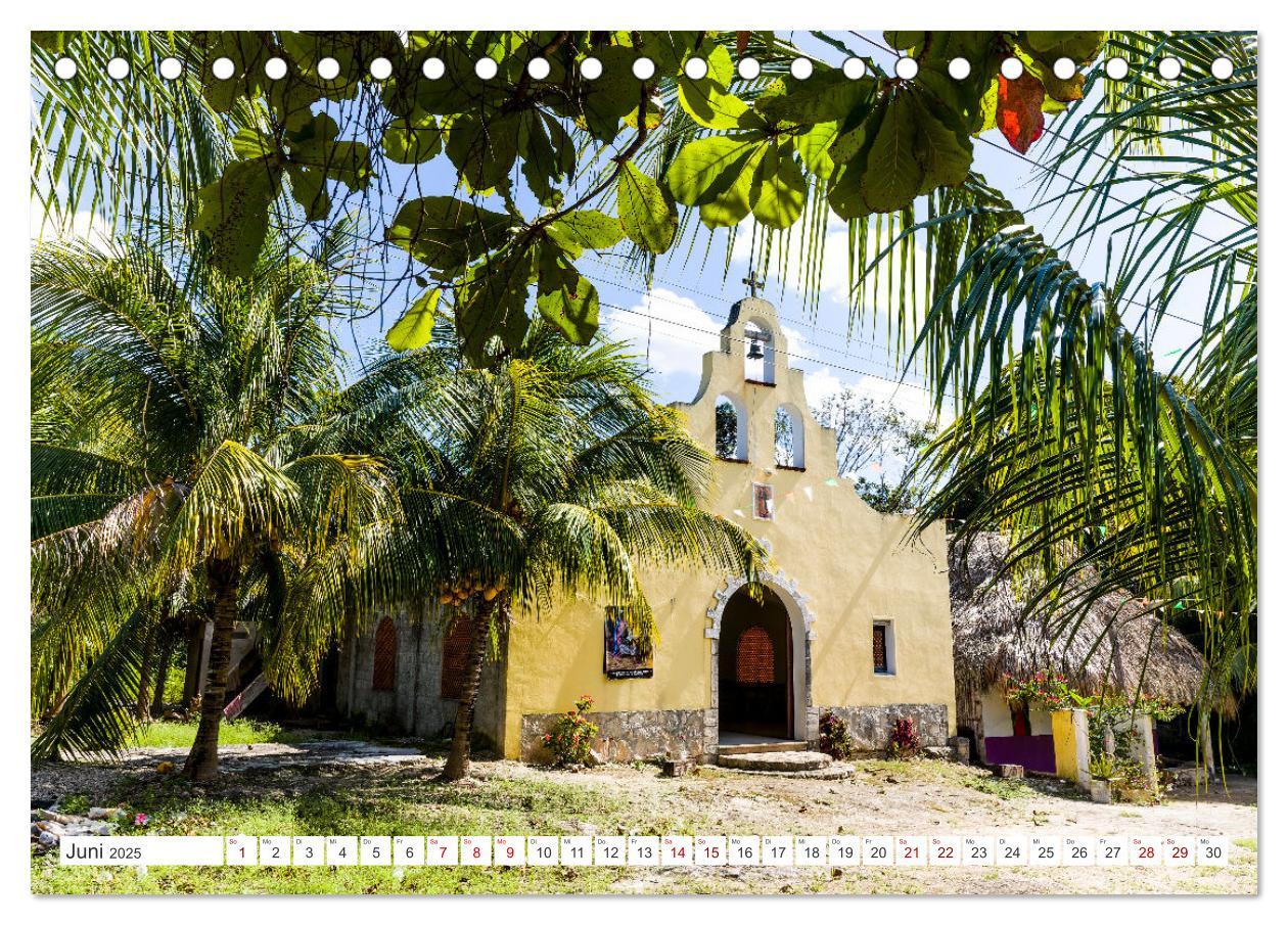 Bild: 9783383895579 | Unterwegs auf Yucatan Mexiko (Tischkalender 2025 DIN A5 quer),...