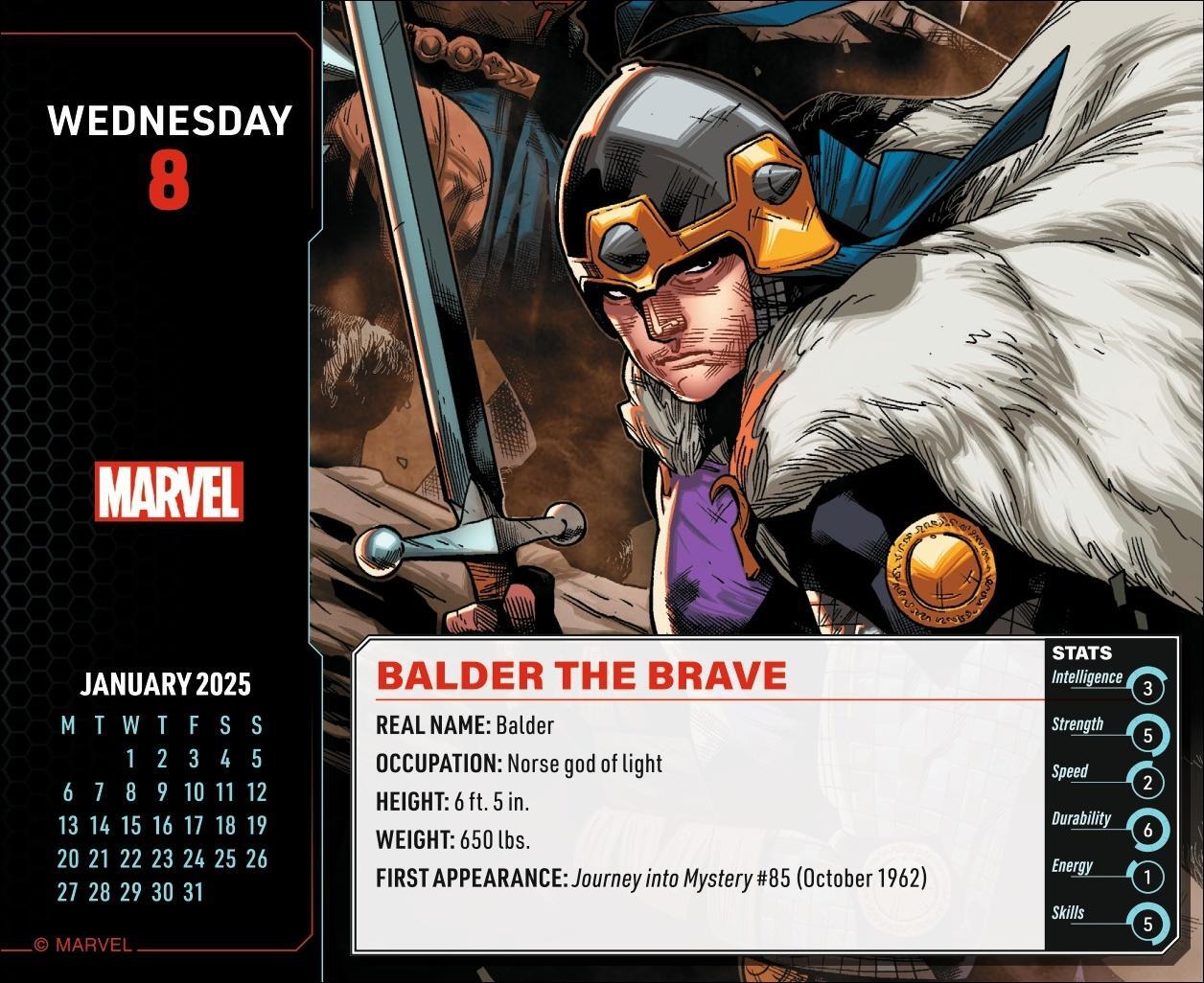 Bild: 9783840196775 | Marvel Comics Tagesabreißkalender 2025 | Kalender | Danilo | 320 S.