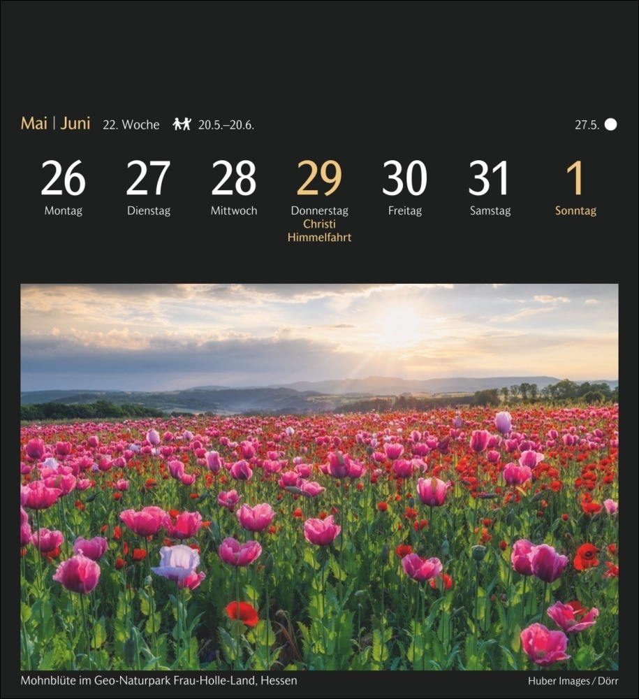 Bild: 9783840035289 | Deutschlands Natur Postkartenkalender 2025 - Kalender mit 53...