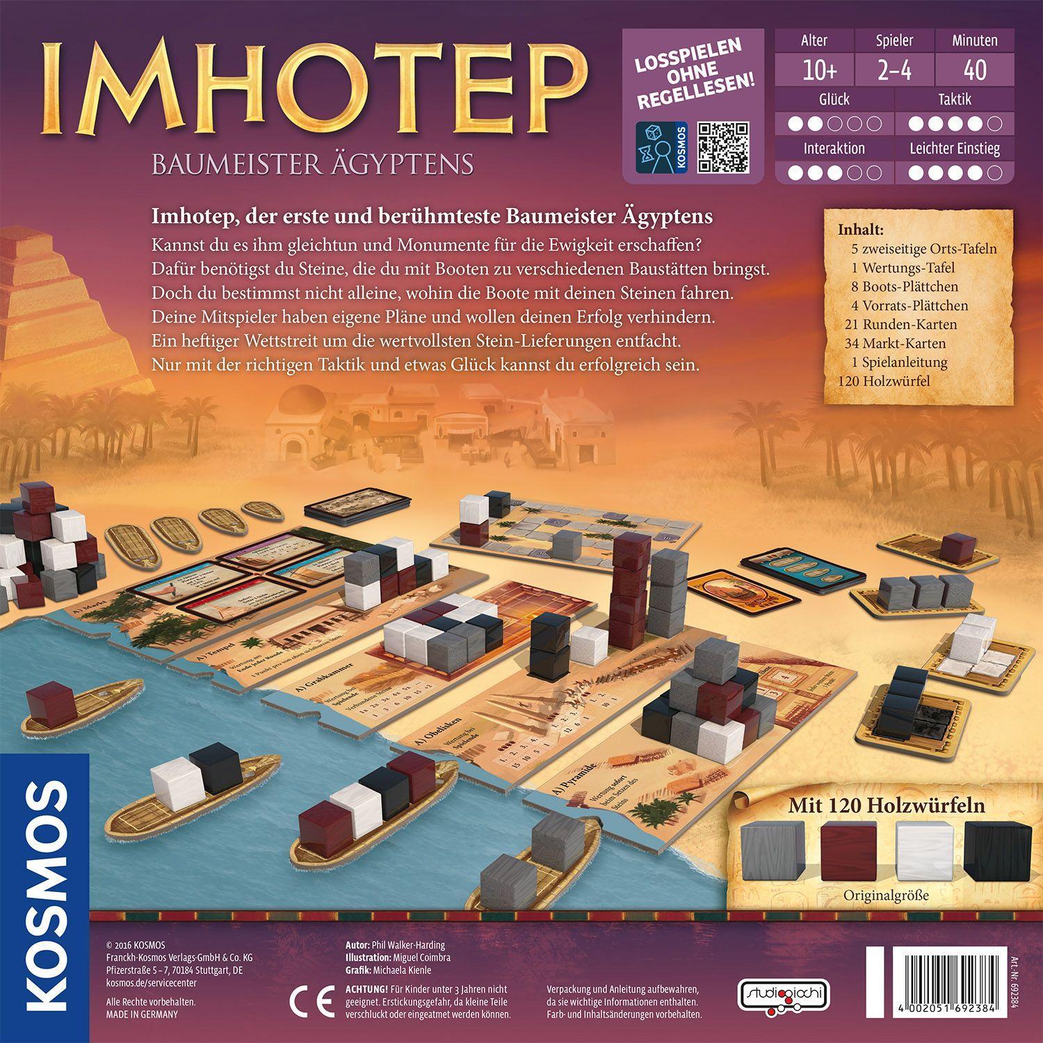 Bild: 4002051692384 | Imhotep - Baumeister Ägyptens | Phil Walker-Harding | Spiel | Deutsch