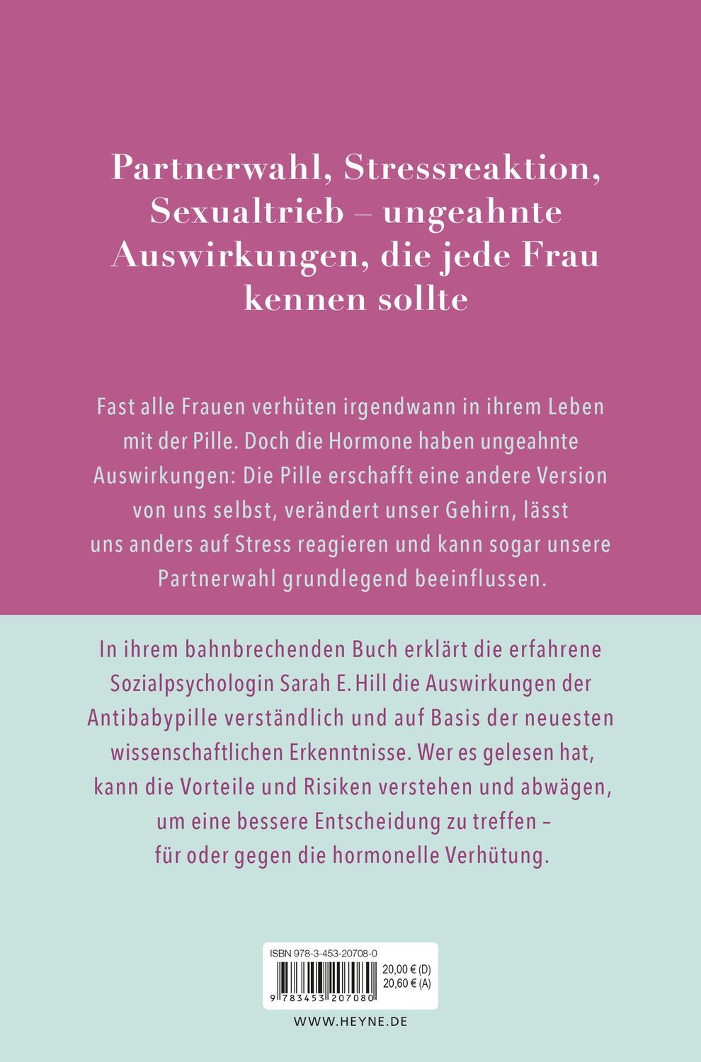 Bild: 9783453207080 | Wie uns die Pille verändert | Sarah E. Hill | Taschenbuch | 336 S.