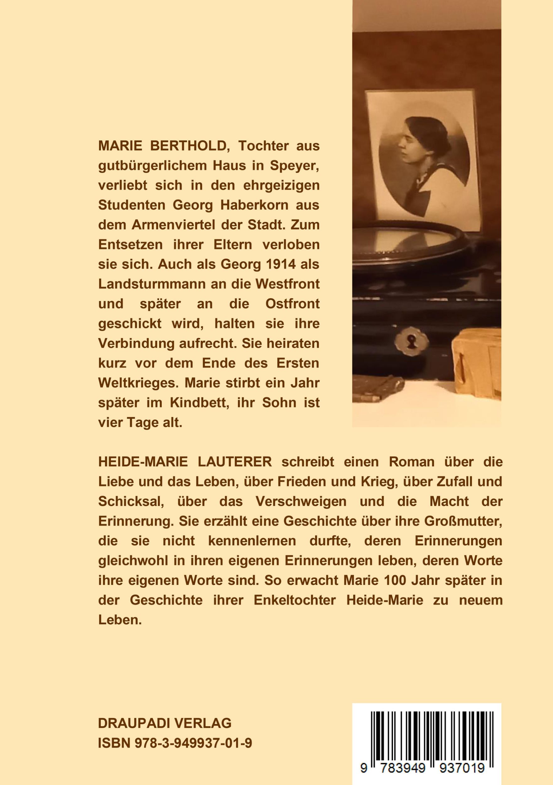 Rückseite: 9783949937019 | Das zweite Leben | Roman | Heide-Marie Lauterer | Taschenbuch | 284 S.