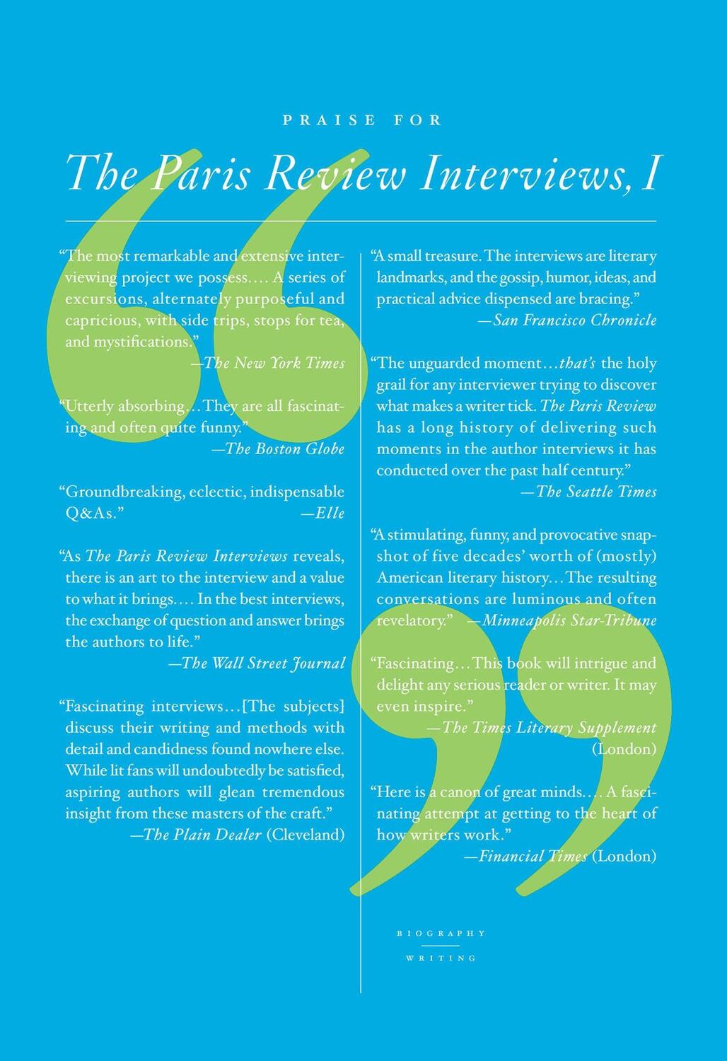 Rückseite: 9780312363147 | The Paris Review Interviews, Volume II | Philip Gourevitch | Buch