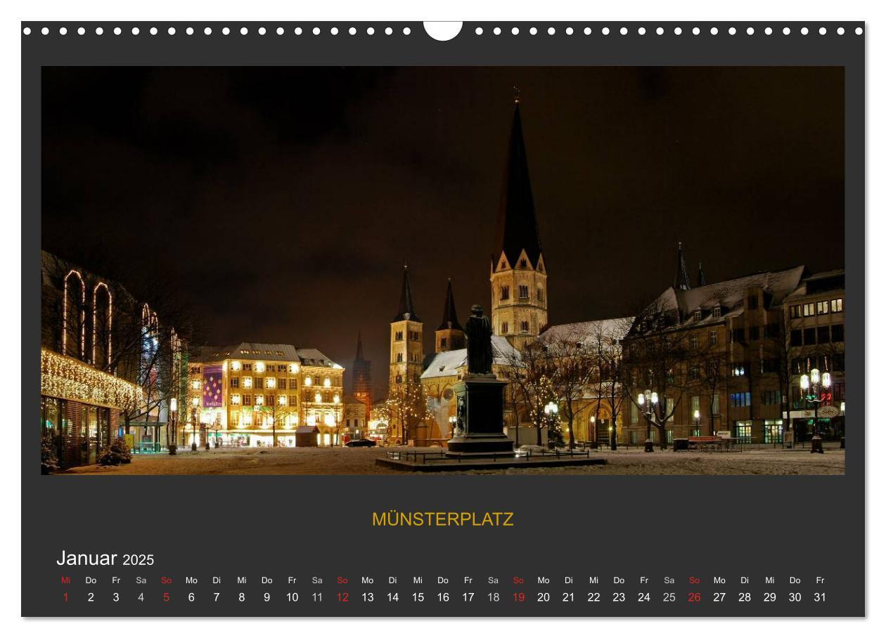 Bild: 9783435829682 | BONNER NACHTFARBEN (Wandkalender 2025 DIN A3 quer), CALVENDO...