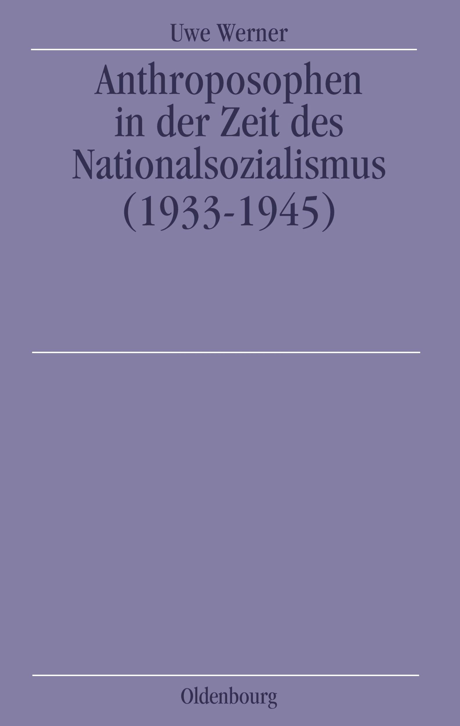 Cover: 9783486563627 | Anthroposophen in der Zeit des Nationalsozialismus | (1933-1945) | XII