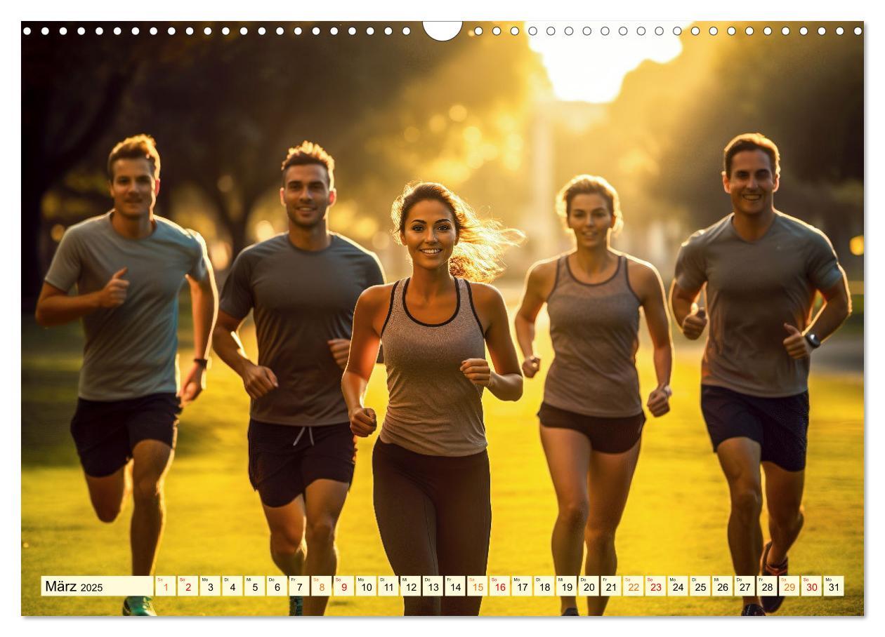 Bild: 9783383856853 | Joggen, gesund laufen (Wandkalender 2025 DIN A3 quer), CALVENDO...