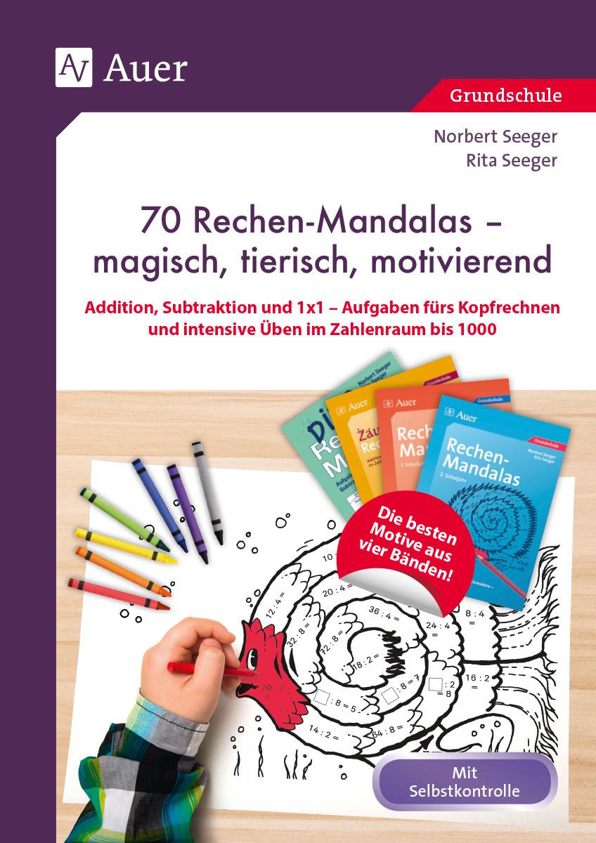 Cover: 9783403079965 | 70 Rechenmandalas - magisch, tierisch, motivierend | Seeger (u. a.)