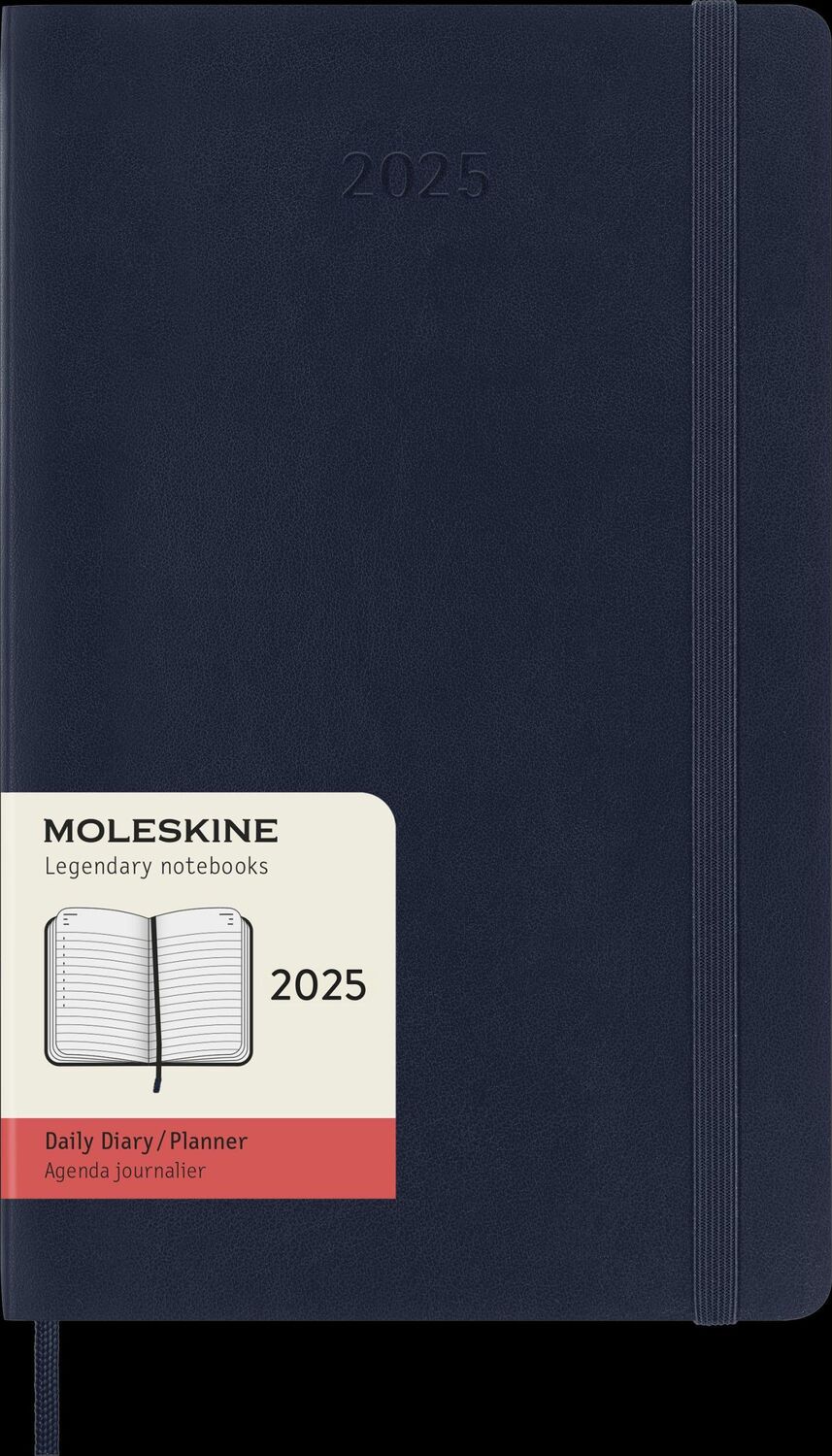 Bild: 8056999270155 | Moleskine 12 Monate Tageskalender 2025, Large/A5, 1 Tag = 1 Seite,...