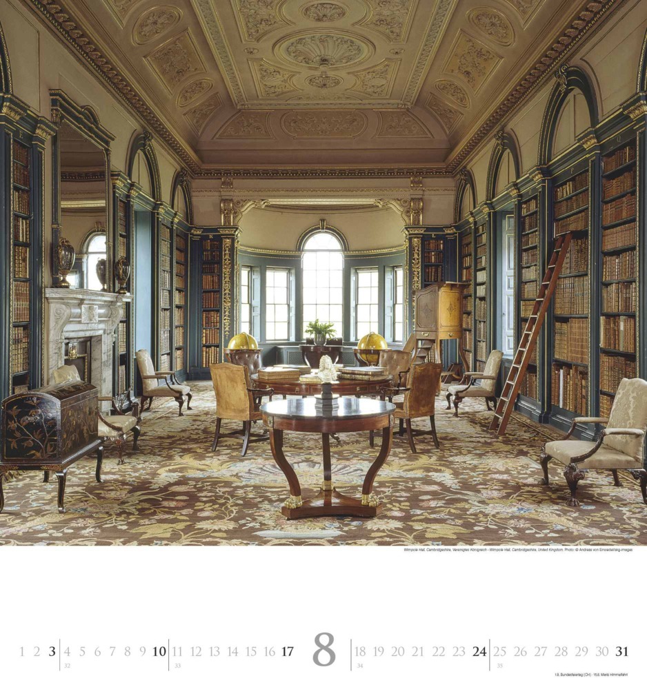 Bild: 4250809654188 | DUMONT - Bibliotheken 2025 Wandkalender, 45x48cm,...