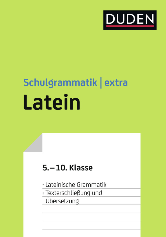 Cover: 9783411727636 | Duden Schulgrammatik extra - Latein | Monika Bornemann (u. a.) | Buch