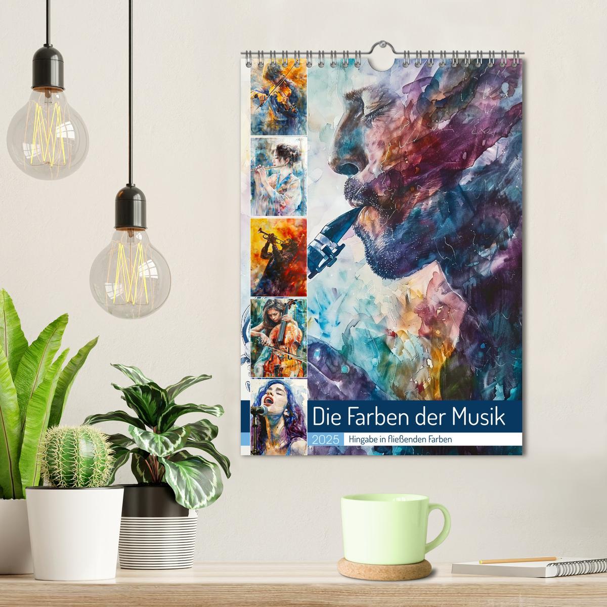 Bild: 9783383818530 | Die Farben der Musik (Wandkalender 2025 DIN A4 hoch), CALVENDO...