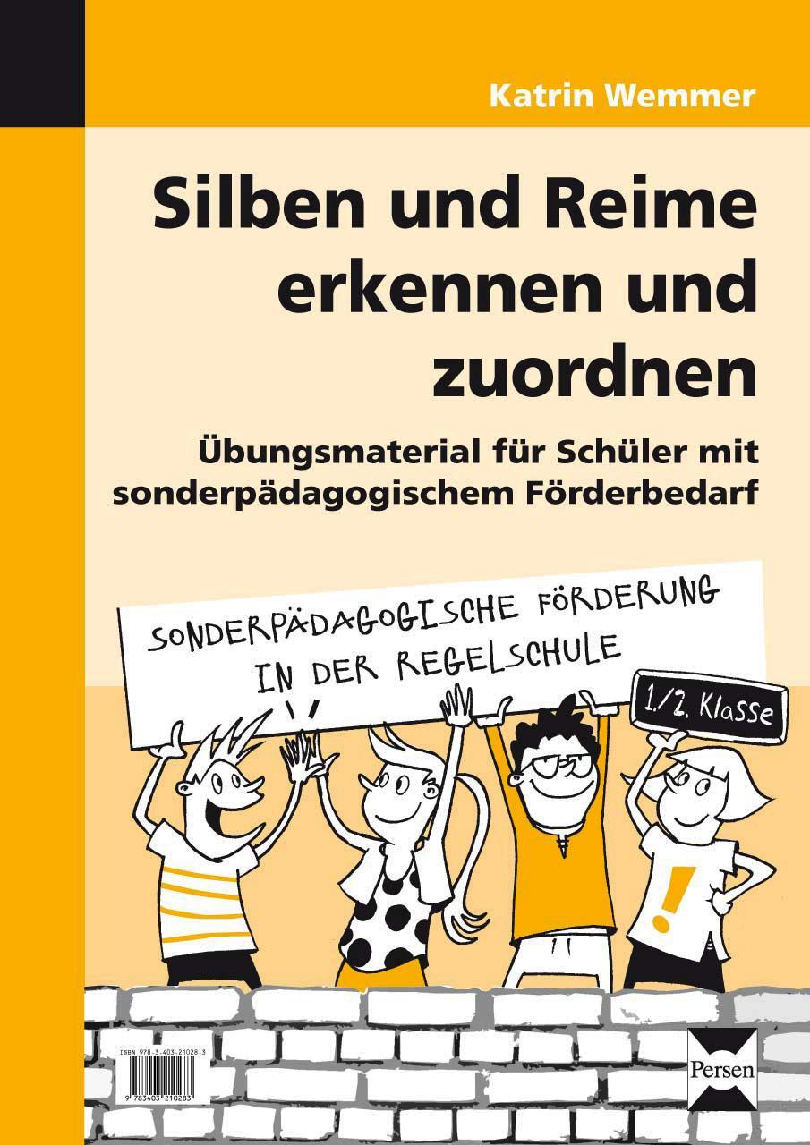 Cover: 9783403210283 | Silben und Reime erkennen und zuordnen | Katrin Wemmer | Stück | 2013