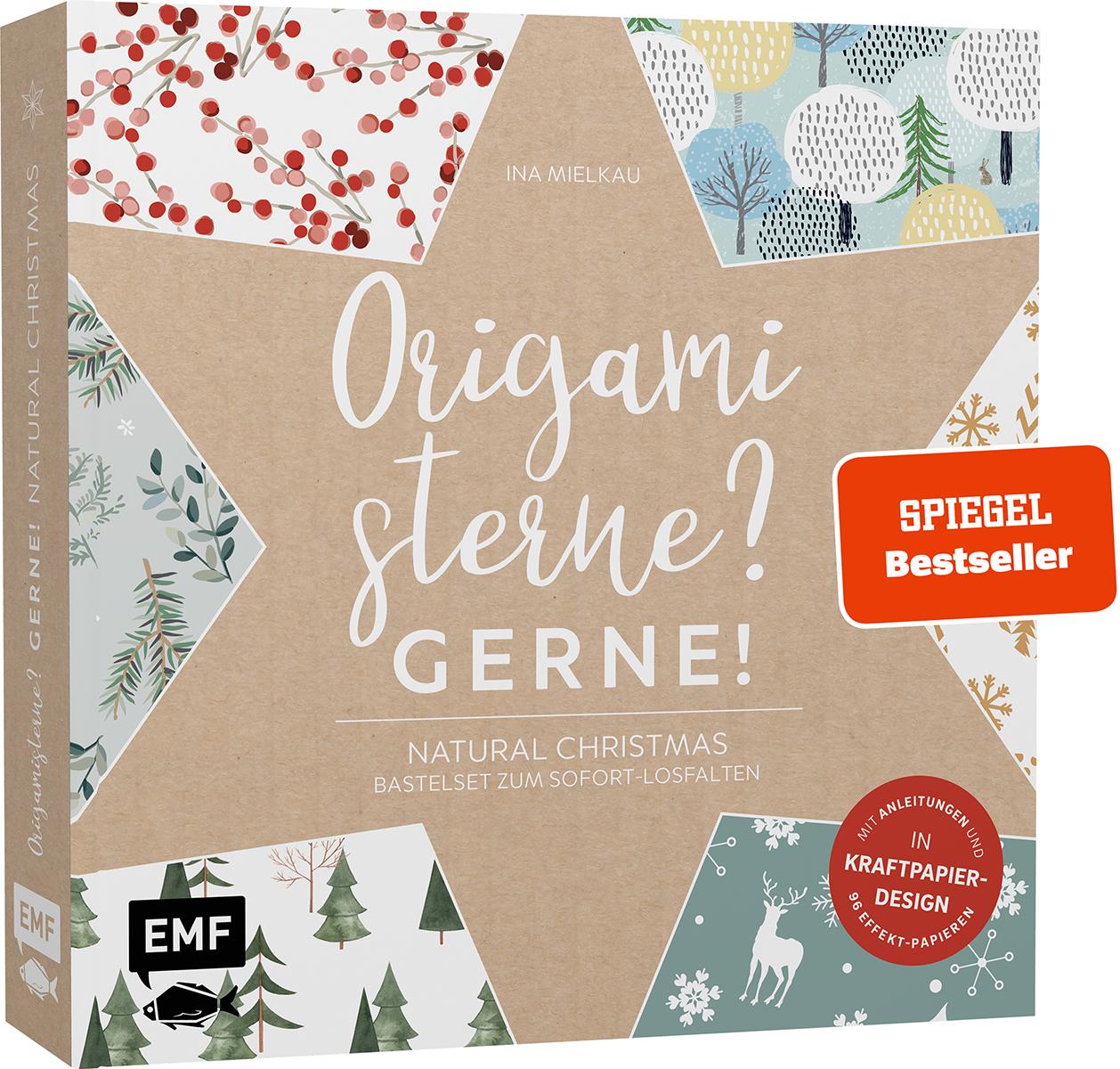 Cover: 9783745907247 | Origamisterne? Gerne! - Natural Christmas - Weihnachtliches...