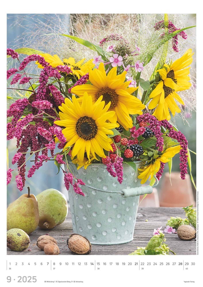 Bild: 4251732341992 | Alpha Edition - Blumen 2025, 29,7x42cm, Bildkalender mit schönen...