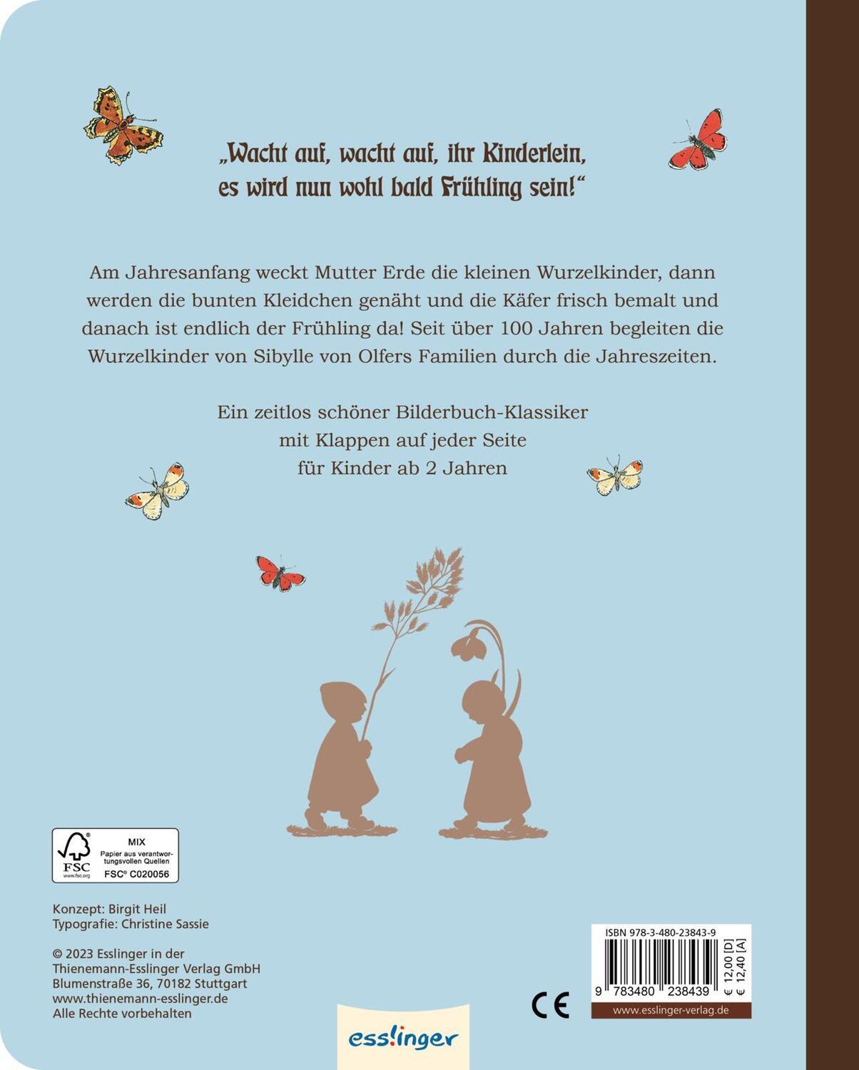 Rückseite: 9783480238439 | Etwas von den Wurzelkindern: Pappbilderbuch mit Klappen | Olfers