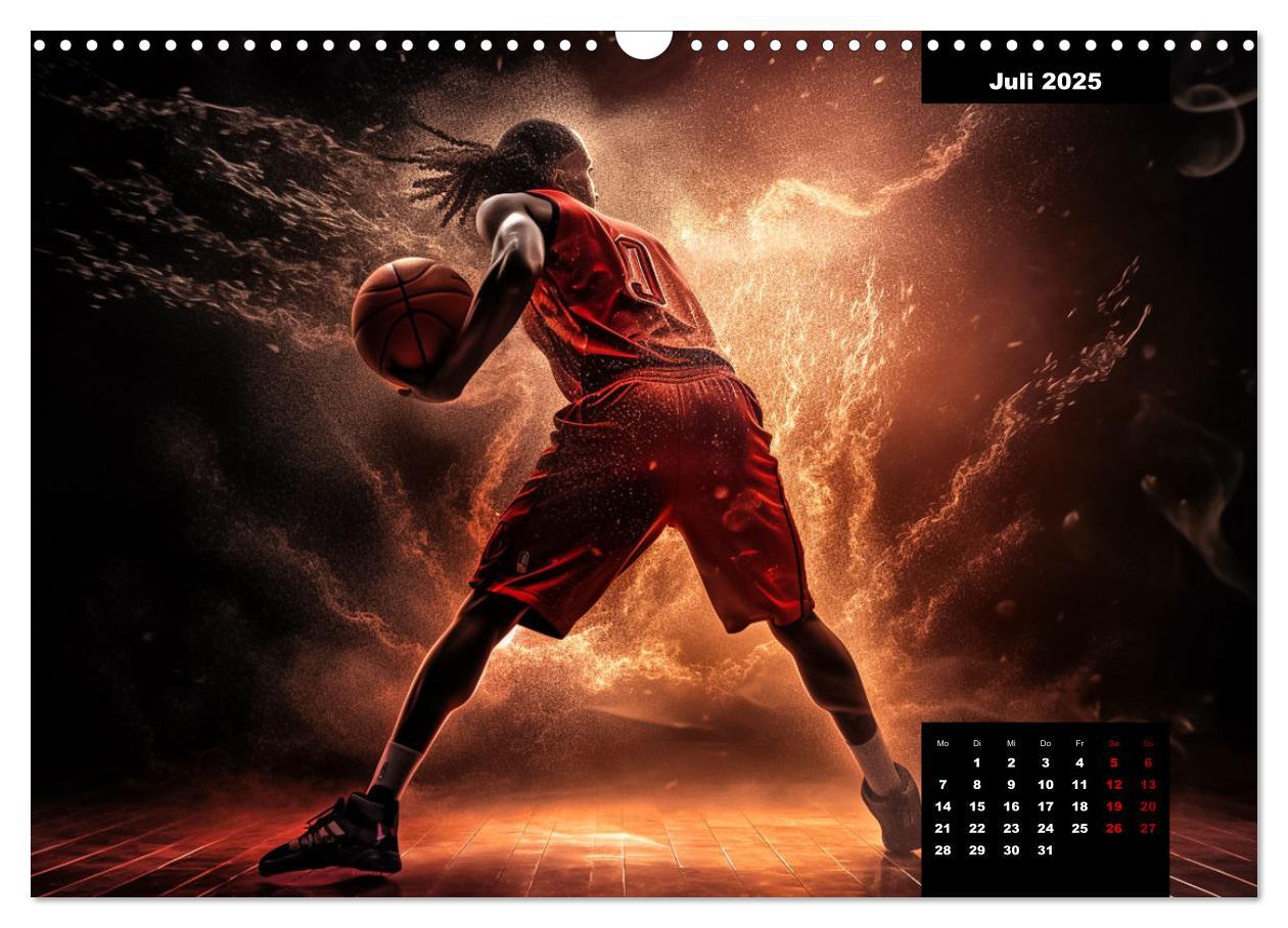 Bild: 9783383904974 | Faszination Basketball (Wandkalender 2025 DIN A3 quer), CALVENDO...