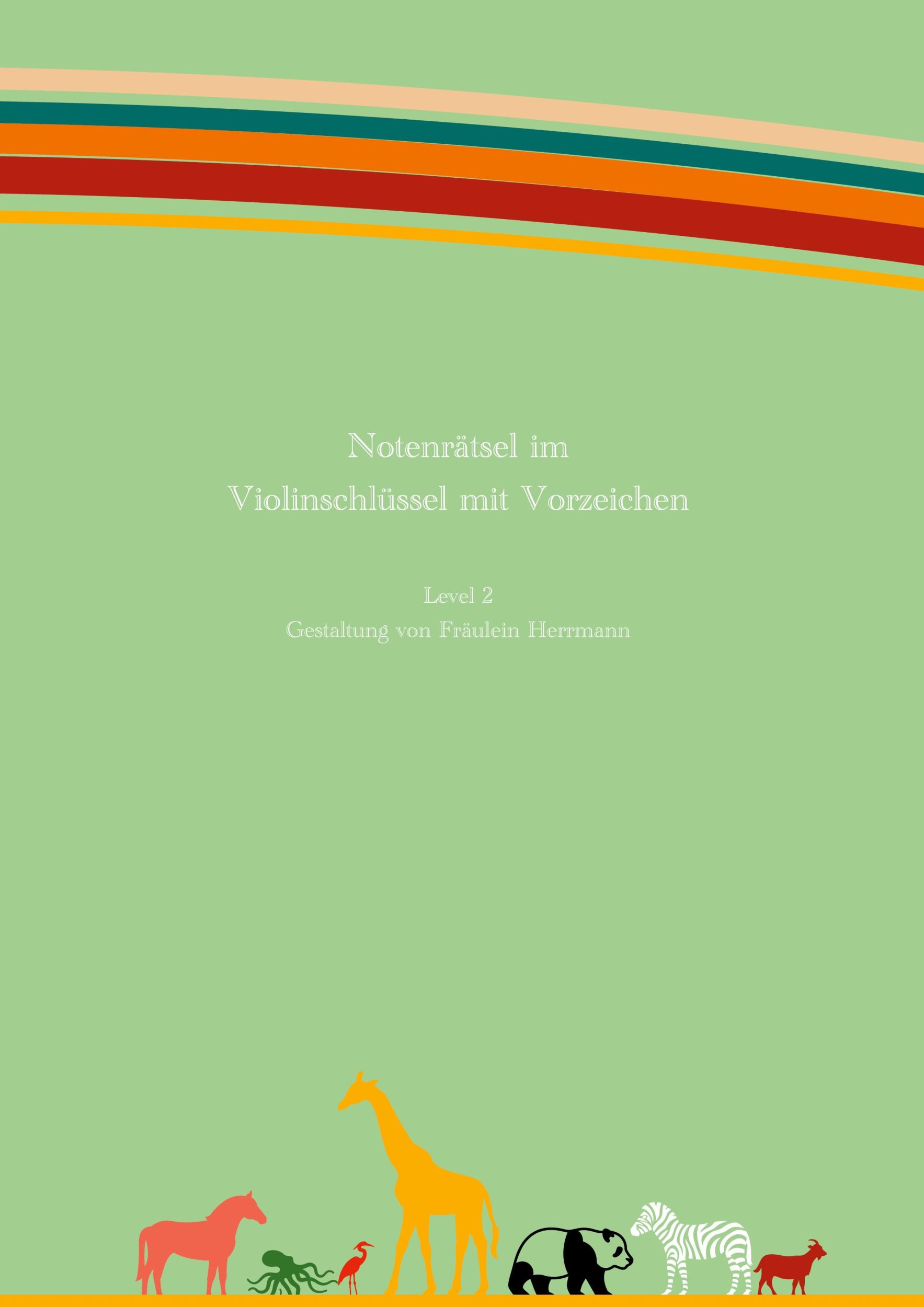 Cover: 9783756891511 | Notenrätsel im Violinschlüssel mit Vorzeichen | Level 2 | Herrmann