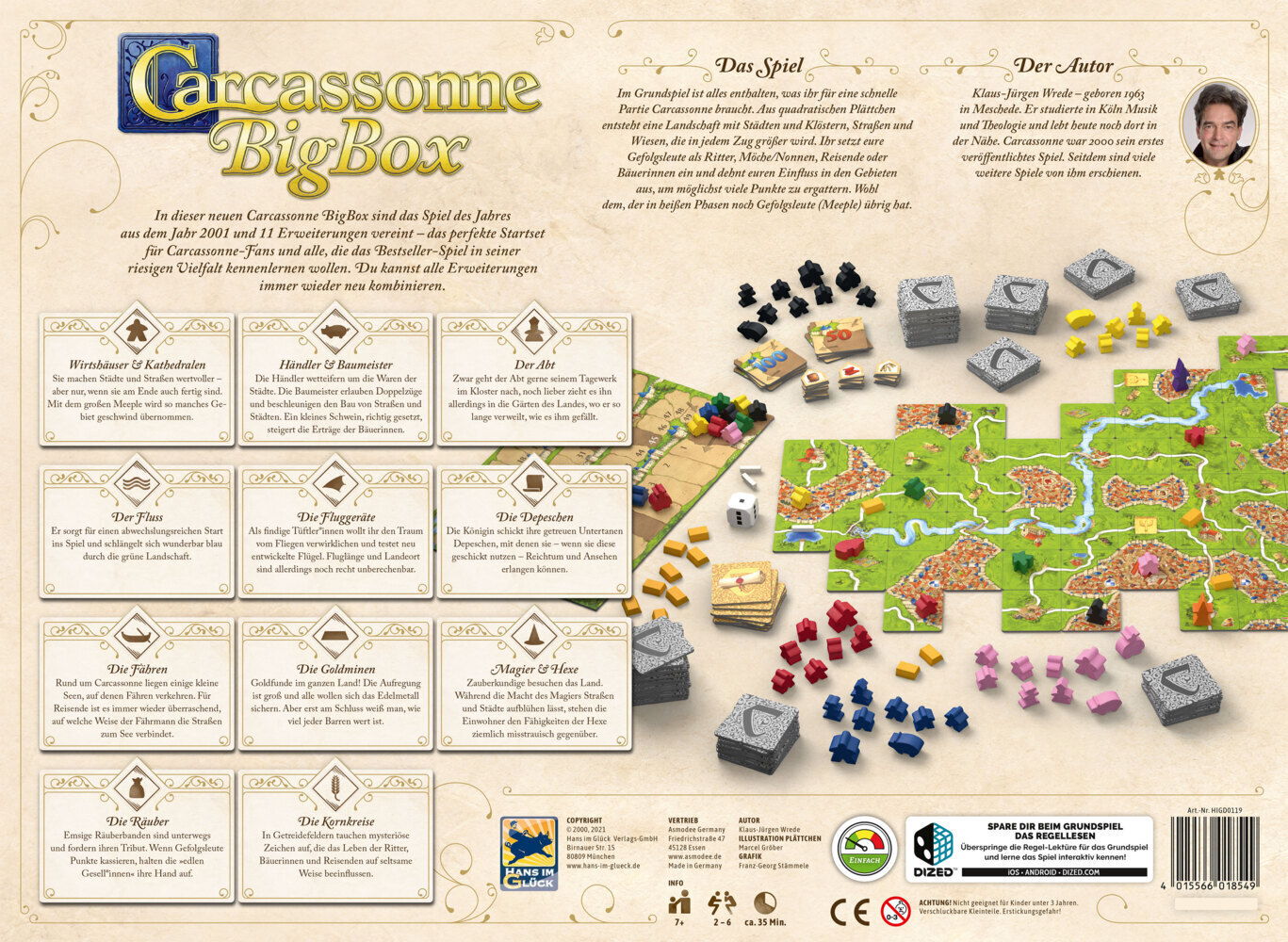 Bild: 4015566018549 | Carcassonne BigBox (Spiel) | Klaus-Jürgen Wrede | Spiel | In Spielebox