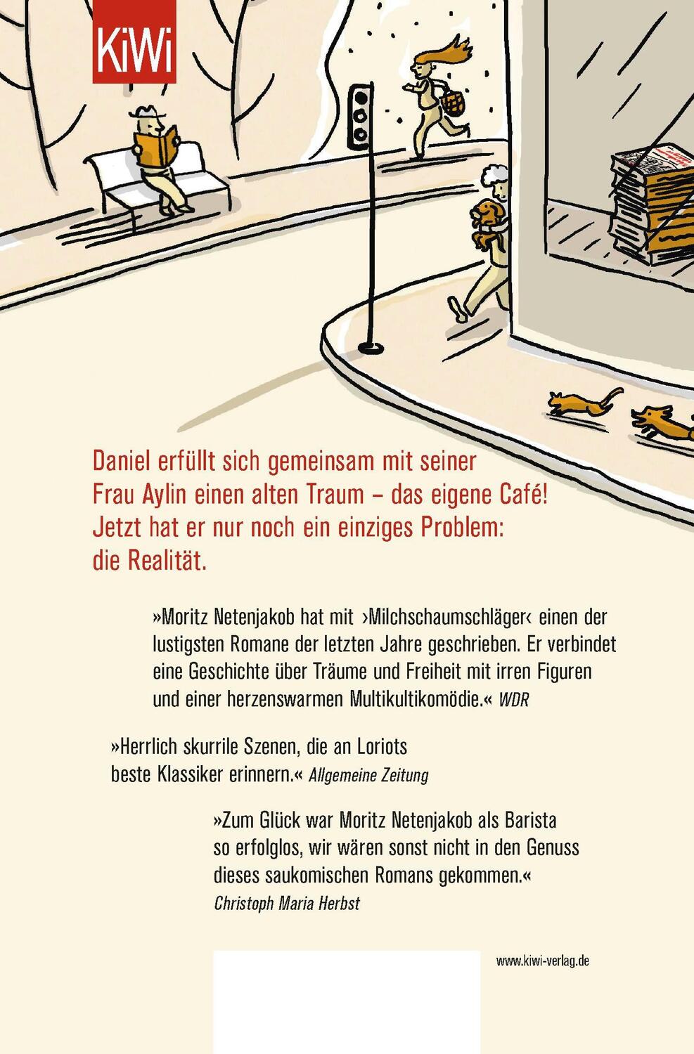 Rückseite: 9783462051896 | Milchschaumschläger | Ein Café-Roman | Moritz Netenjakob | Taschenbuch