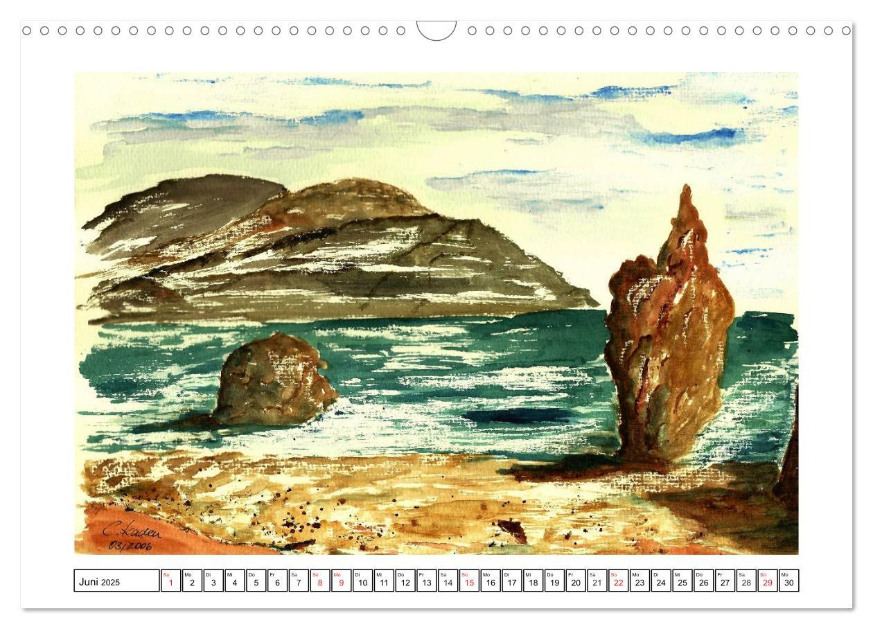 Bild: 9783435761937 | Der AQUARELL-Kalender (Wandkalender 2025 DIN A3 quer), CALVENDO...