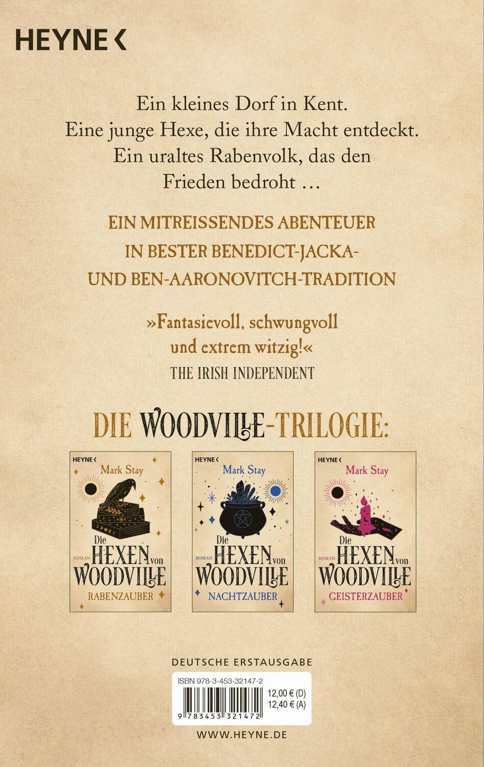 Bild: 9783453321472 | Die Hexen von Woodville - Rabenzauber | Roman | Mark Stay | Buch