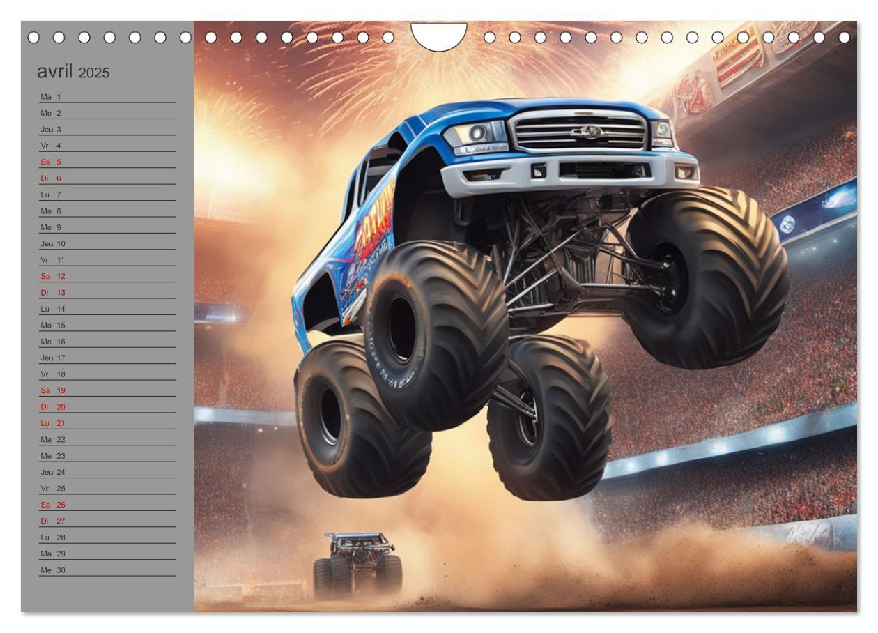 Bild: 9781325925254 | Monster trucks La confrontation ultime (Calendrier mural 2025 DIN...