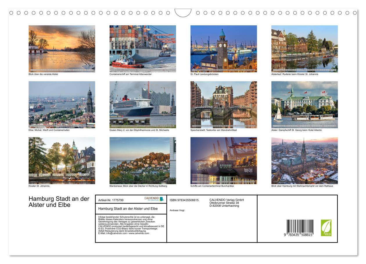 Bild: 9783435508815 | Hamburg Stadt an der Alster und Elbe (Wandkalender 2025 DIN A3...