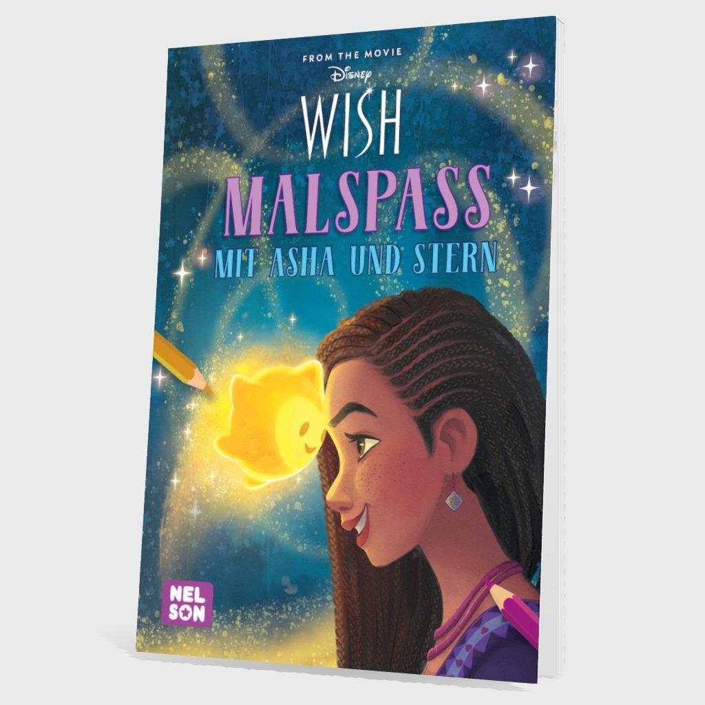 Bild: 9783845124940 | Disney Wish: Malspaß mit Asha und Stern | Taschenbuch | Malblock