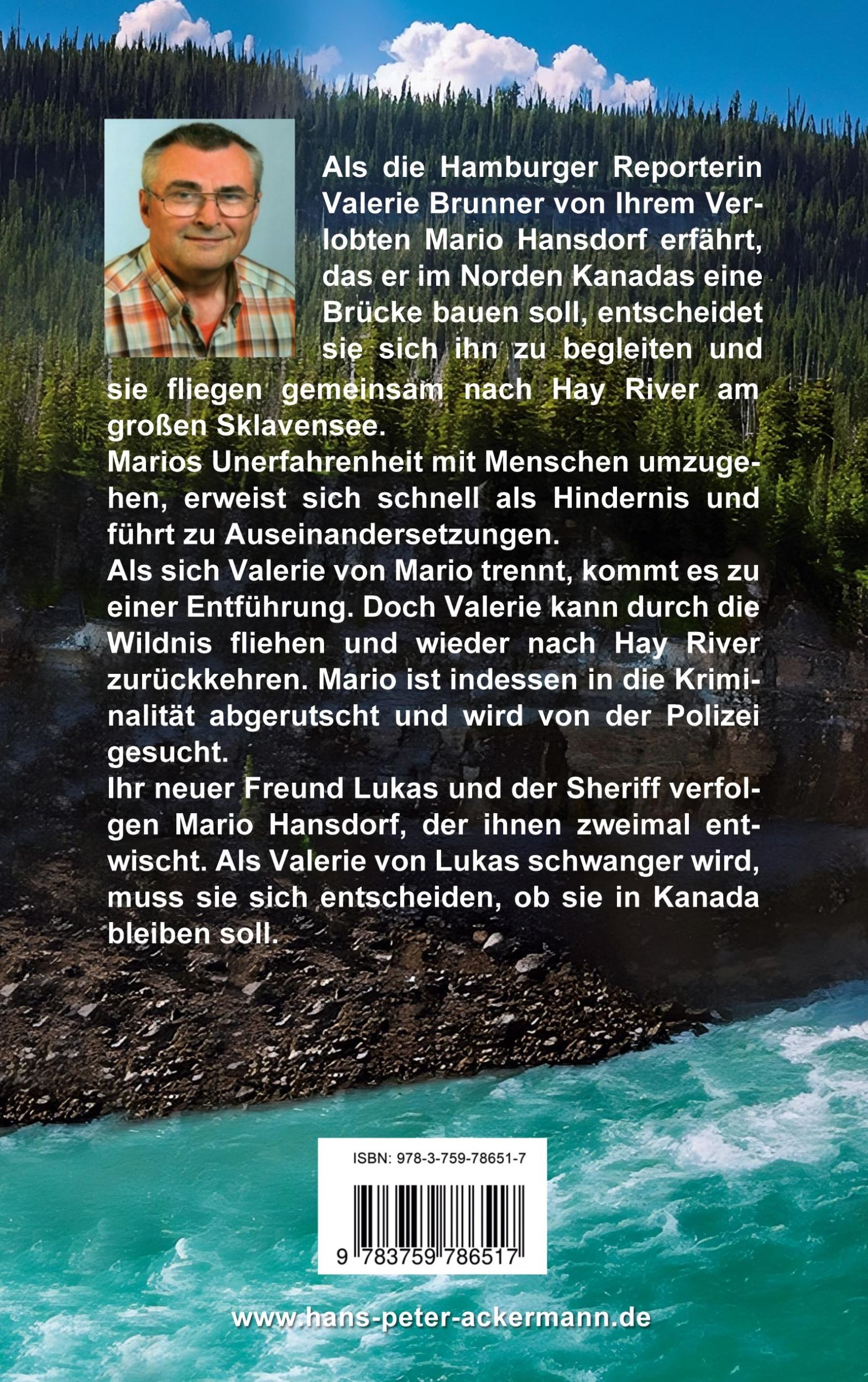 Rückseite: 9783759786517 | Abenteuer in Kanada | Hans-Peter Ackermann | Taschenbuch | Paperback