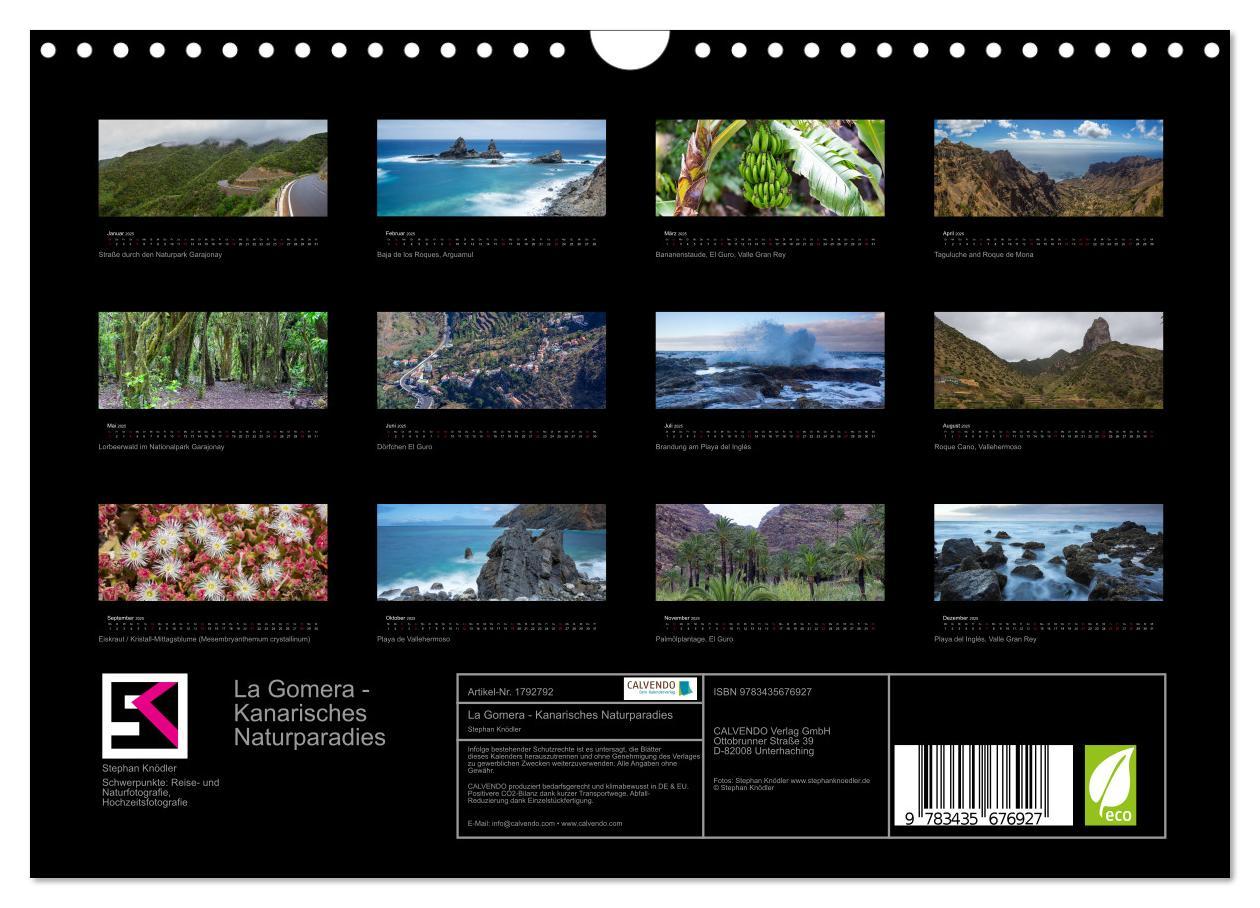 Bild: 9783435676927 | La Gomera - Kanarisches Naturparadies (Wandkalender 2025 DIN A4...