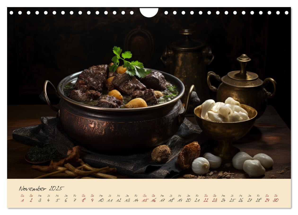 Bild: 9783383857607 | Gothic Food (Wandkalender 2025 DIN A4 quer), CALVENDO Monatskalender