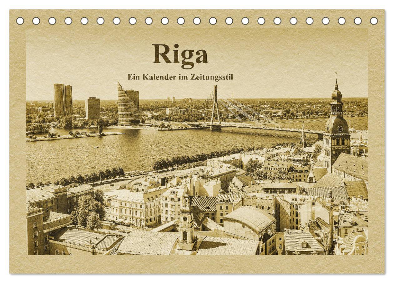 Cover: 9783435420971 | Riga ¿ Ein Kalender im Zeitungsstil (Tischkalender 2025 DIN A5...