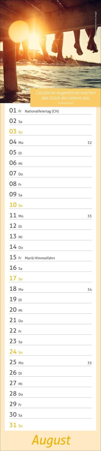 Bild: 9783756406715 | Tage voller Glück Langplaner 2025 | Heye | Kalender | Spiralbindung