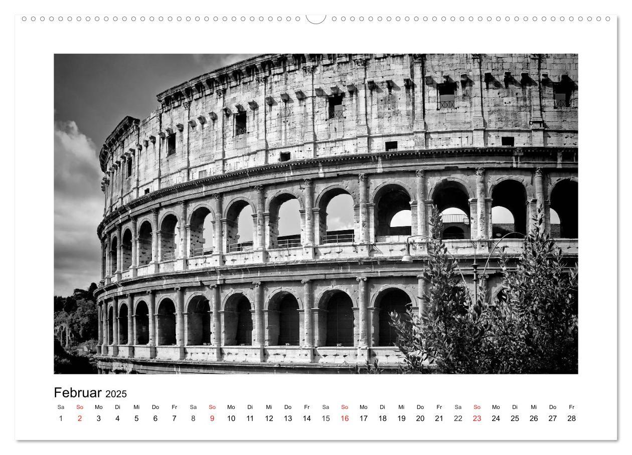 Bild: 9783435580194 | ROM Monochrom (Wandkalender 2025 DIN A2 quer), CALVENDO Monatskalender