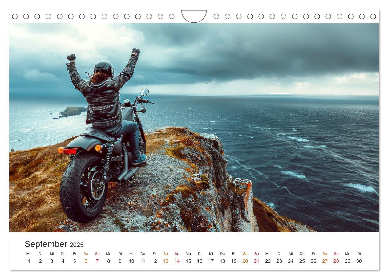 Bild: 9783383817052 | Motorrad tolle Momente (Wandkalender 2025 DIN A4 quer), CALVENDO...