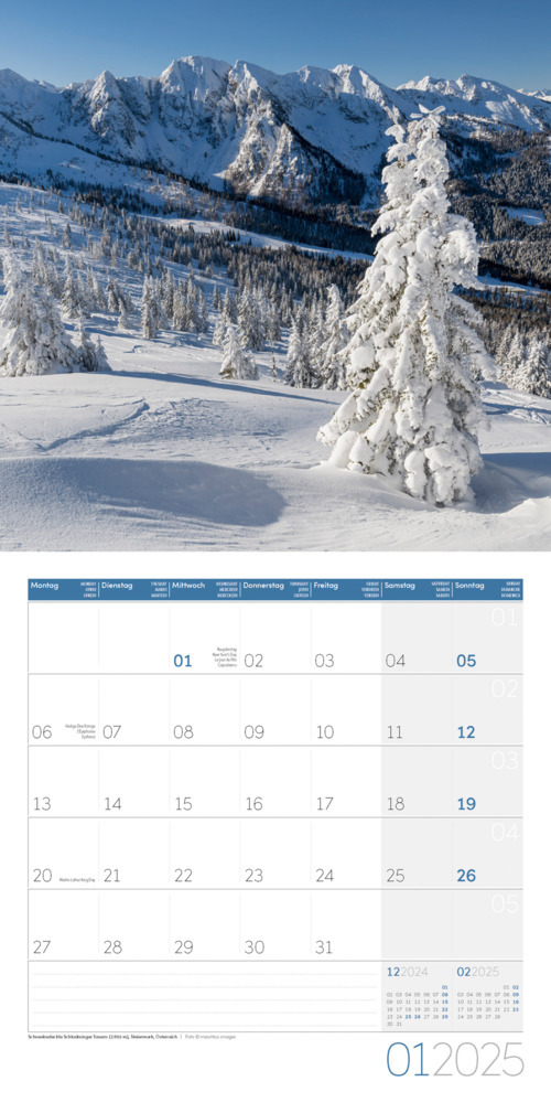 Bild: 9783838445144 | Alpen Kalender 2025 - 30x30 | Ackermann Kunstverlag | Kalender | 28 S.