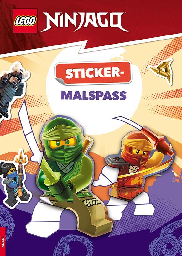 Cover: 9783960807551 | LEGO® NINJAGO® - Sticker-Malspass | Taschenbuch | LEGO® Ninjago | 2023