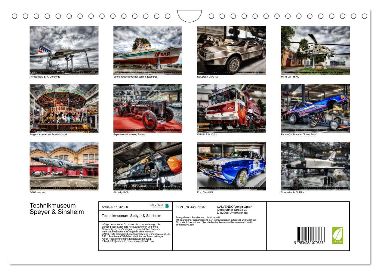 Bild: 9783435079537 | Technikmuseum Speyer &amp; Sinsheim (Wandkalender 2025 DIN A4 quer),...