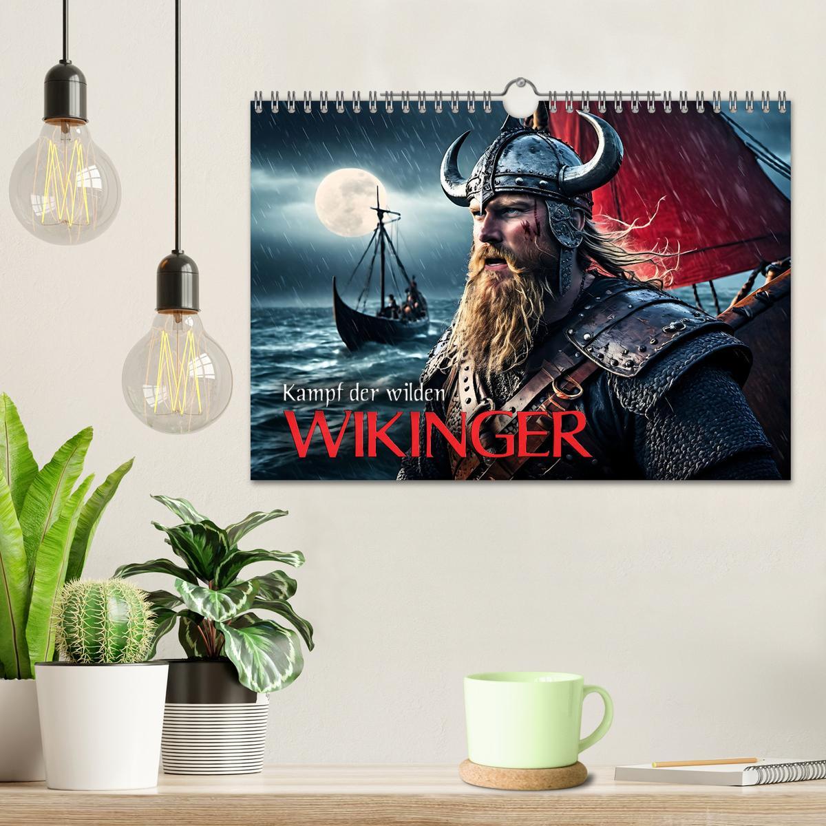 Bild: 9783383791550 | Kampf der wilden Wikinger (Wandkalender 2025 DIN A4 quer), CALVENDO...