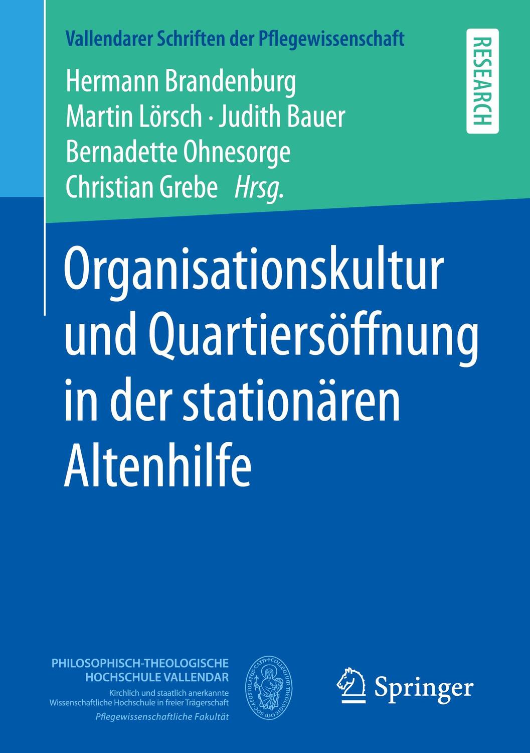 Cover: 9783658323370 | Organisationskultur und Quartiersöffnung in der stationären Altenhilfe