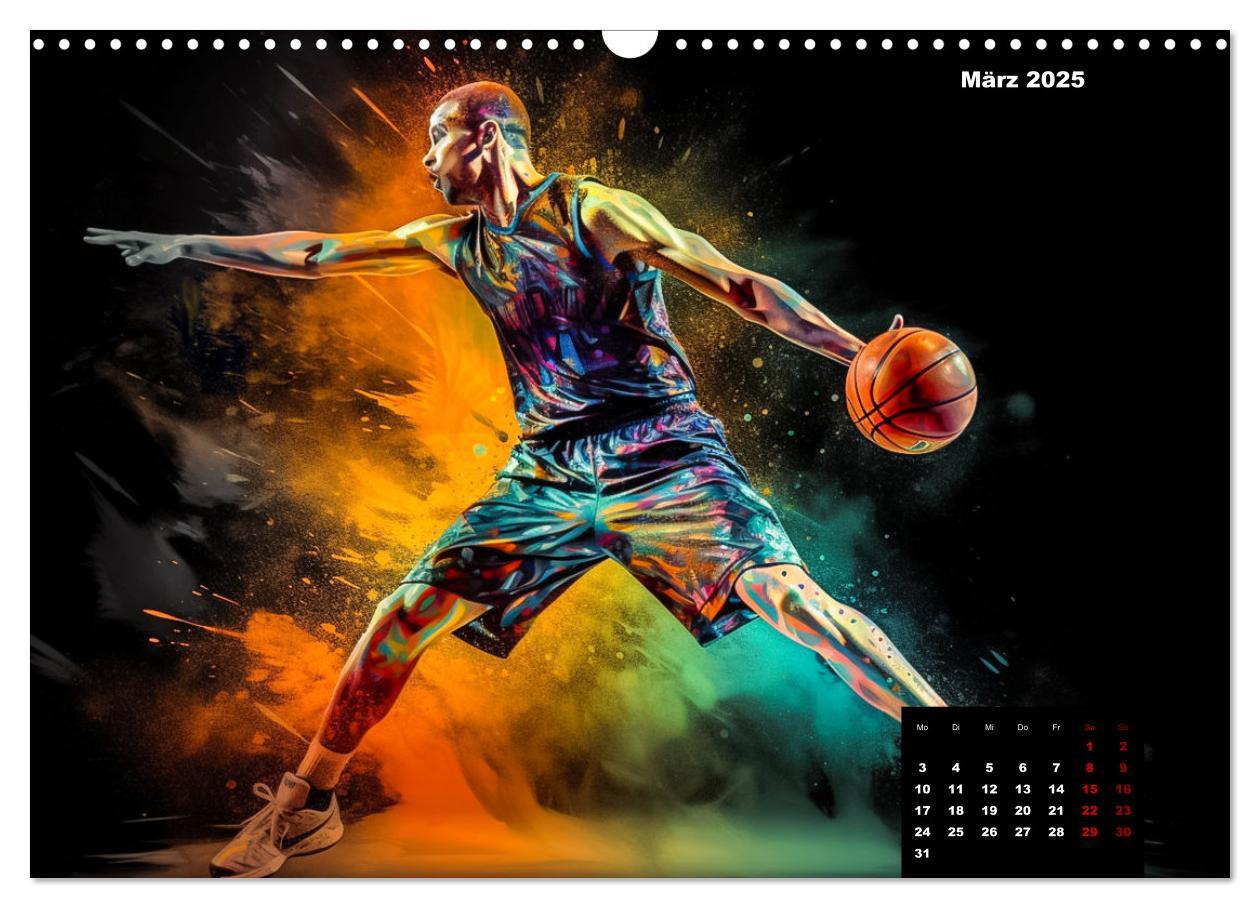 Bild: 9783383904974 | Faszination Basketball (Wandkalender 2025 DIN A3 quer), CALVENDO...