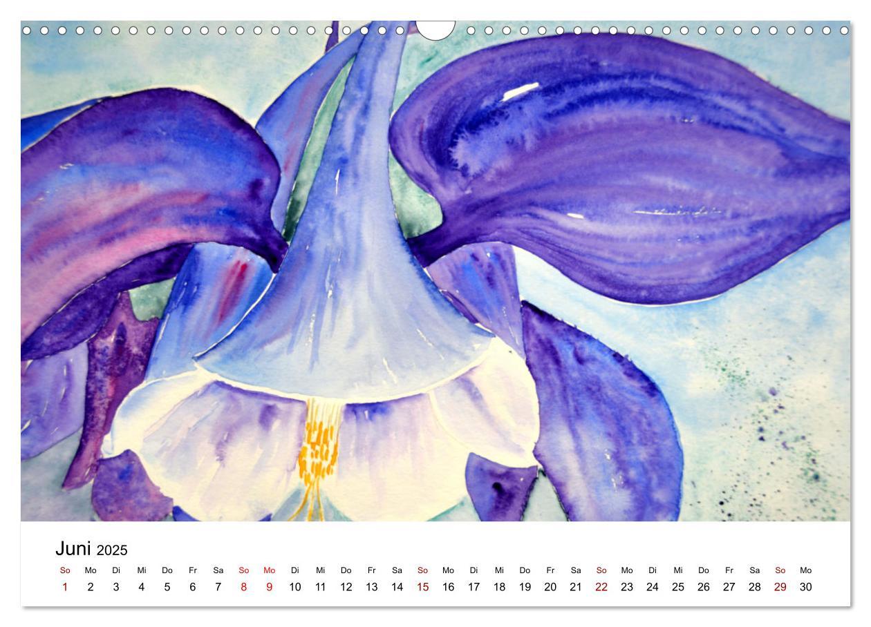 Bild: 9783383807473 | Blumen-Aquarelle (Wandkalender 2025 DIN A3 quer), CALVENDO...