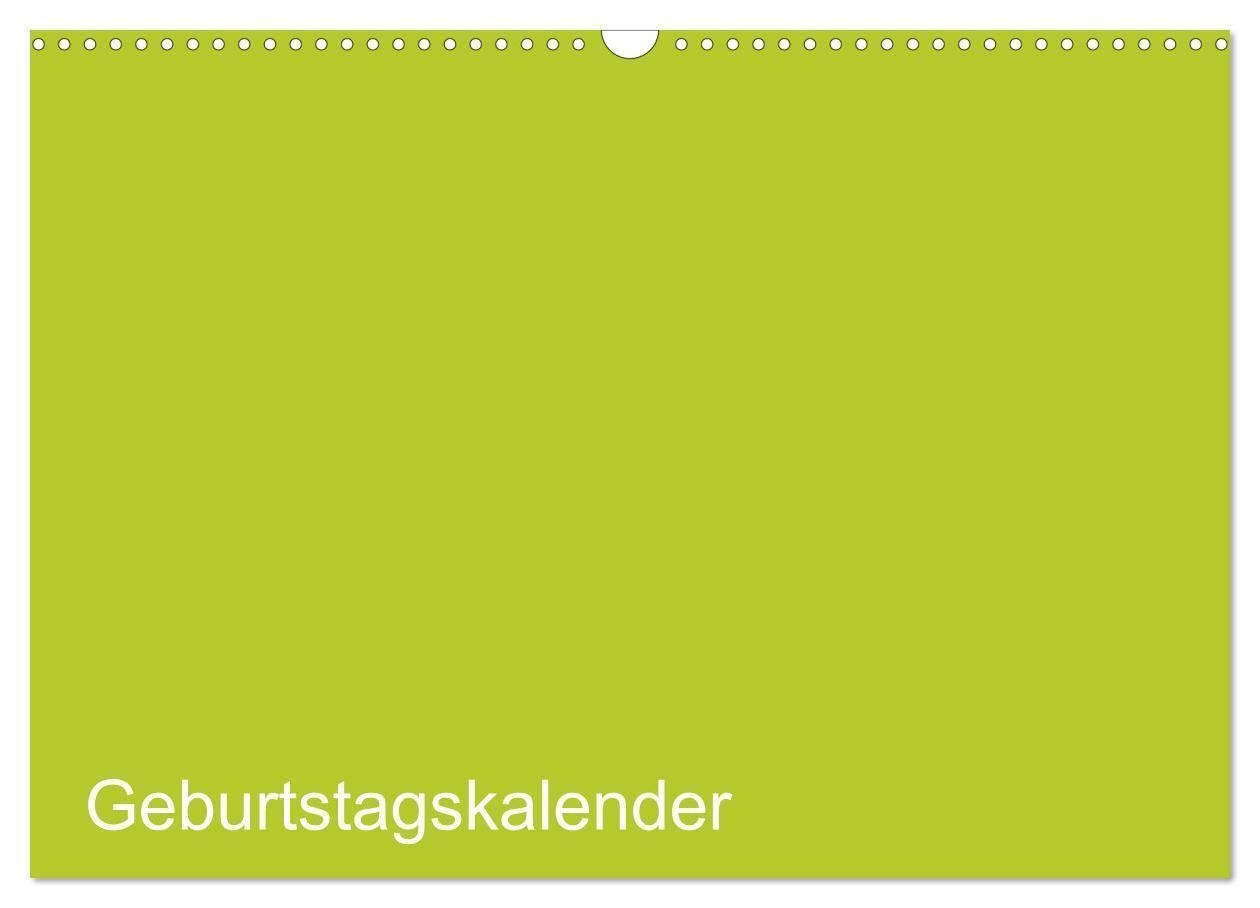 Cover: 9783435767465 | Bastel-Geburtstagskalender grün / Geburtstagskalender (Wandkalender...