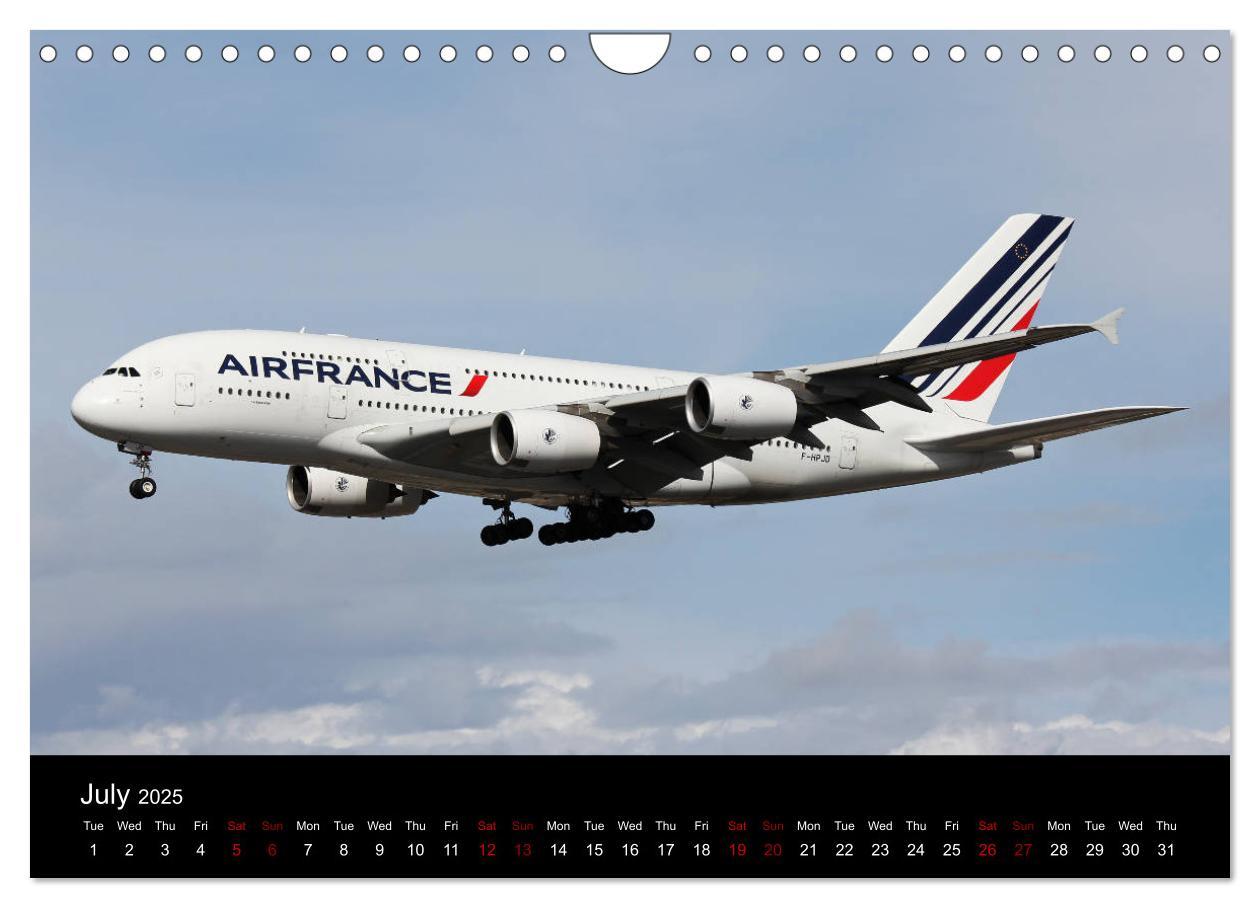 Bild: 9781325946662 | A380 SuperJumbo (Wall Calendar 2025 DIN A4 landscape), CALVENDO 12...