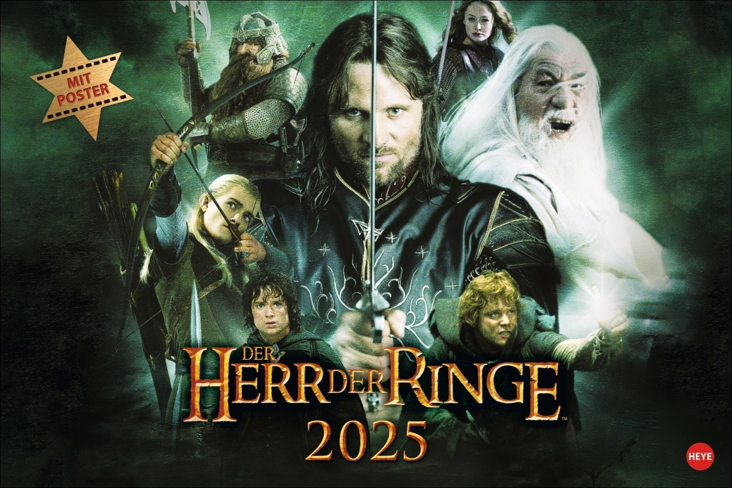 Cover: 9783756404988 | Der Herr der Ringe Broschur XL Kalender 2025 | Kalender | 28 S. | 2025