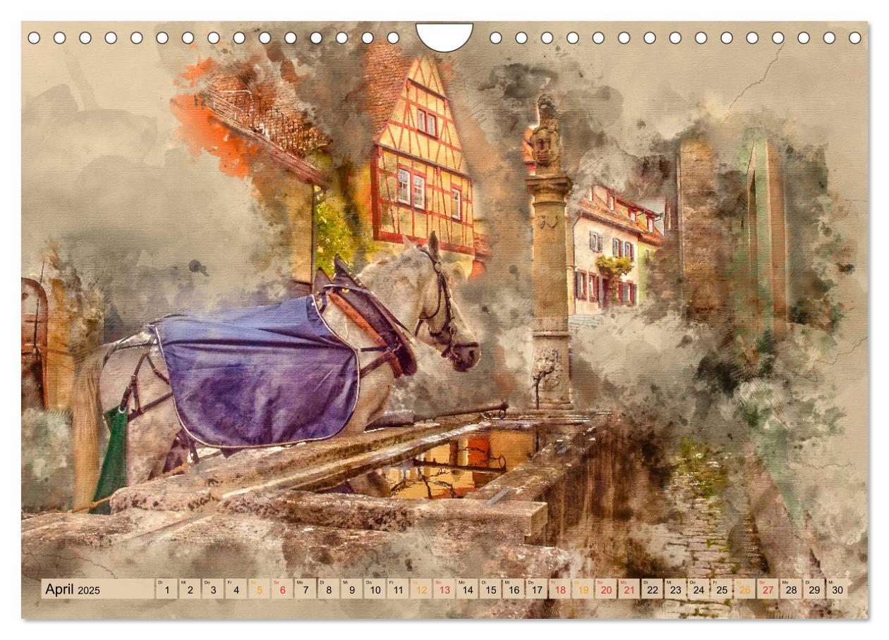 Bild: 9783435410132 | Romantische Städte - Rothenburg ob der Tauber (Wandkalender 2025...