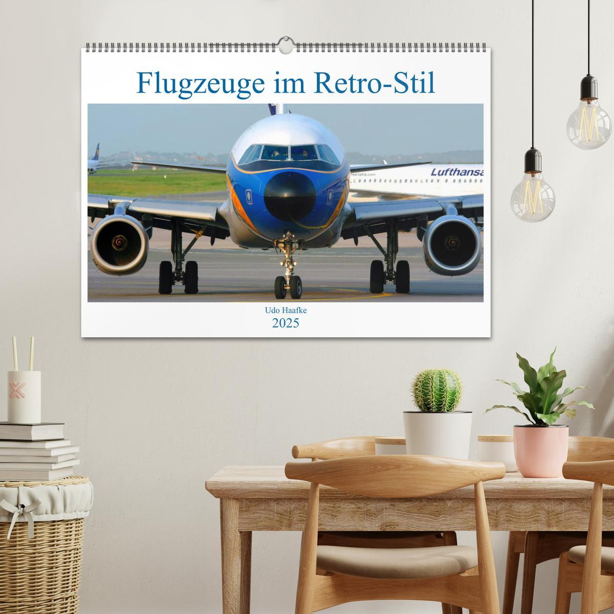 Bild: 9783435361809 | Flugzeuge im Retro-Stil (Wandkalender 2025 DIN A2 quer), CALVENDO...